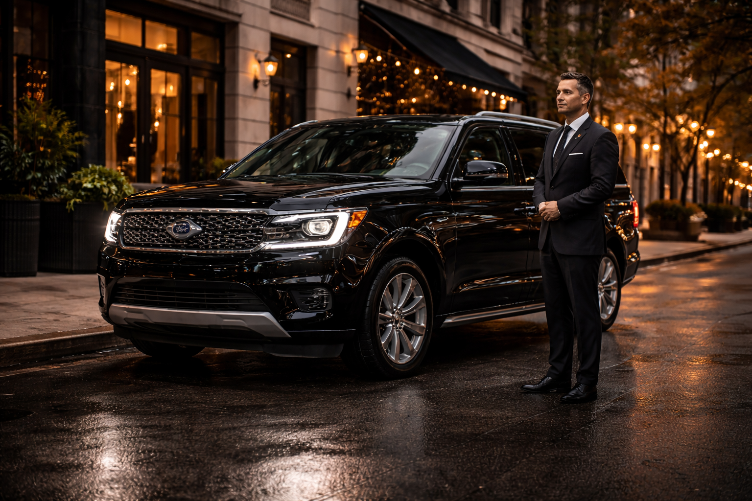 Hourly black SUV chauffeur service Chicago Lake County Illinois